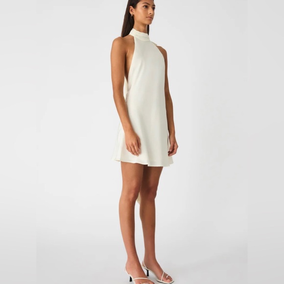 Misha white bow halter dress - Picture 2 of 4